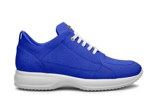 Everyday Corre 19 sneaker in vibrant blue with white sole and laces, shown in a side profile view.
