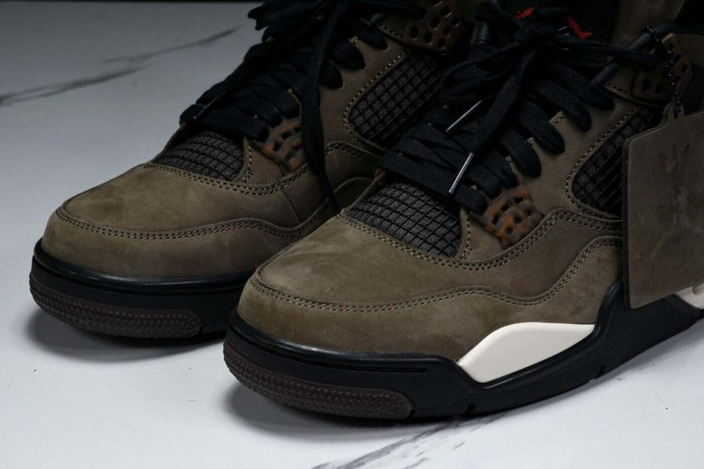Travis Scott AJ4 Retro 'Olive Mocha' (Friends & Family) - Image 21