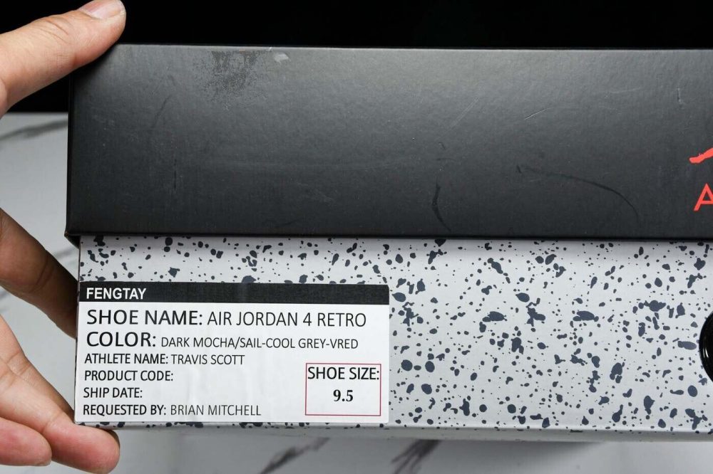 Travis Scott AJ4 Retro 'Olive Mocha' (Friends & Family) - Image 30