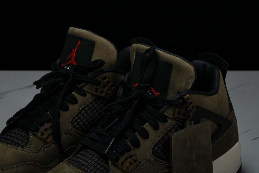 Travis Scott AJ4 Retro 'Olive Mocha' (Friends & Family) - Image 22