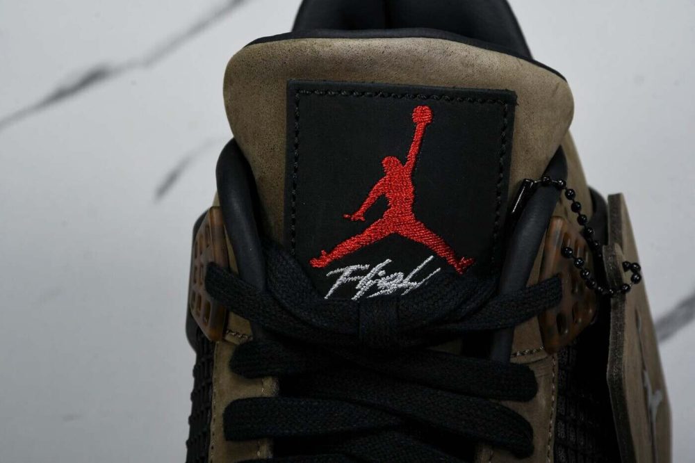 Travis Scott AJ4 Retro 'Olive Mocha' (Friends & Family) - Image 11
