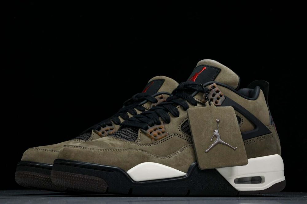 Travis Scott AJ4 Retro 'Olive Mocha' (Friends & Family) - Image 2