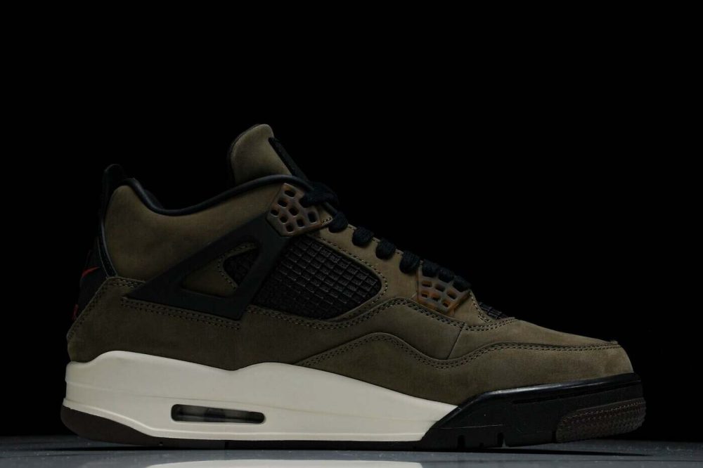 Travis Scott AJ4 Retro 'Olive Mocha' (Friends & Family) - Image 3